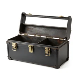 retro toolbox, 8k product photo, isolated on a pure white background, centered, entire object in frame, sharp focus, soft studio lighting