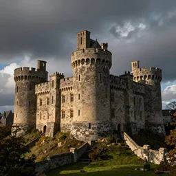 medieval castle, by john walker