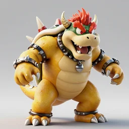 king bowser, bowser in a mech suit, unreal engine, octane render,, highly detailed, realistic, raytraced, 8 k trending on artstation, beeple, 3 d render, digital art, nintendo art, fortnite, super mario