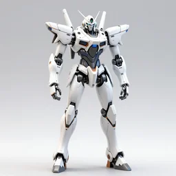 macross valkyrie, battle robot, full body, sci - fi, mechanical joints, pure white glossy metal, luminous parts, sinister, lights, highly detailed, octane render, industrial background, photo realistic,