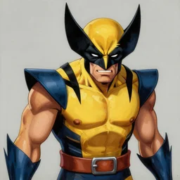 very detailed masterpiece painting of wolverine from x - men : the animated series ( 1 9 9 2 ), portrait, artstation, concept art by greg rutkowski