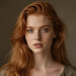 beautiful young woman with ginger hair