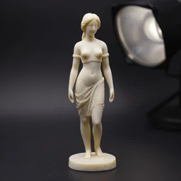 female statue made of letters, studio light, dark background, 3 5 mm photography