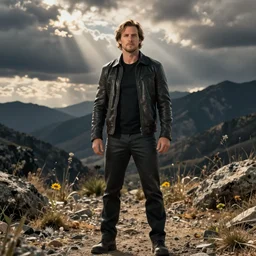 Chris Pratt as Neo photo very very very realistic photograph