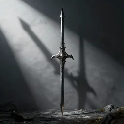 ranged weapon made from shadows, digital media