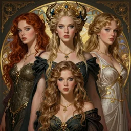 ultra realistic illustration, a stunningly beautiful greek gothic goddess of chaos played by jordyn jones and dove cameron and margot robbie and taylor swift and megan fox, intricate, elegant, highly detailed, digital painting, artstation, concept art, smooth, sharp focus, illustration, art by artgerm and greg rutkowski and alphonse mucha