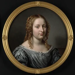 Barocco portrait of young woman