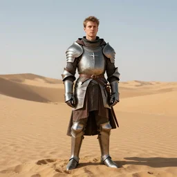 male knight in the middle of a desert, gerald brom
