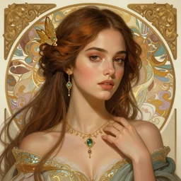 Ana de Armas as God of Beauty, cute, fantasy, intricate, elegant, highly detailed, digital painting, 4k, HDR, concept art, smooth, sharp focus, illustration, art by alphonse mucha,artgerm, H R Giger