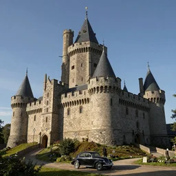 medieval castle, by carl eugen keel