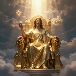 the throne of the glory of god in heaven, digital art, epic scene, dramatic lighting, awe inspiring