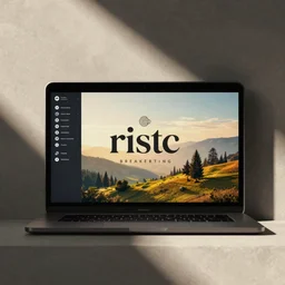 logo concept art for restaurant software called rustic