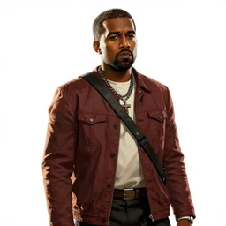 kanye west in stephen bliss illustration red dead redemption 2 artwork of kanye west, in the style of red dead redemption 2 loading screen, by stephen bliss