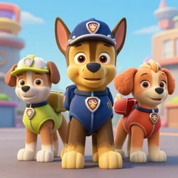 paw patrol as humans, furry, photorealistic, cinematic, 3 5 mm