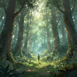 serene, fantasy magic forest, marc simonetti.