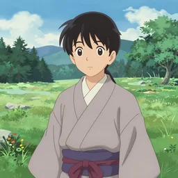 a portrait of a character in a scenic environment by Ai Natori