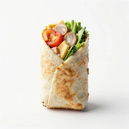 japanese burrito, stylized 3d render, isolated on a pure white background, centered, entire object in frame, sharp focus, soft studio lighting