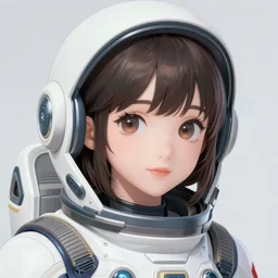portrait Anime space cadet girl Anna Lee Fisher anime cute-fine-face, pretty face, realistic shaded Perfect face, fine details. Anime. realistic shaded lighting by Ilya Kuvshinov Giuseppe Dangelico Pino and Michael Garmash and Rob Rey, IAMAG premiere, aaaa achievement collection, elegant freckles, cinematic hologram, fabulous, daily deviation, annual award winner