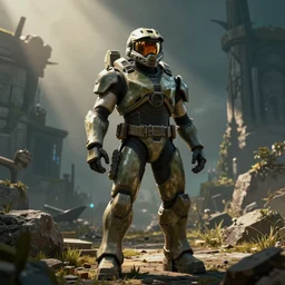 master chief in sea of thieves style