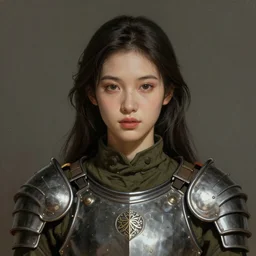 a professionally painted portrait of an attractive young woman, clothed in military armor, olive skin, long dark hair, beautiful bone structure, symmetrical facial features, intricate, elegant, digital painting, trending on Artstation, concept art, smooth, sharp focus, illustration, from Metal Gear by Ruan Jia and Mandy Jurgens and Artgerm and William-Adolphe Bouguerea, award winning