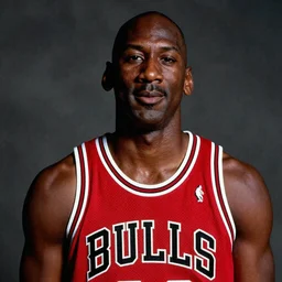 Portrait of Michael Jordan by Shepard Fairey