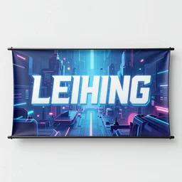 banner land in real time cyberpunk art
