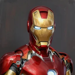 iron man, art by bob ross