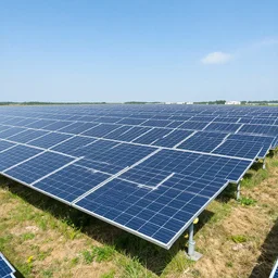 modern efficient solar plant