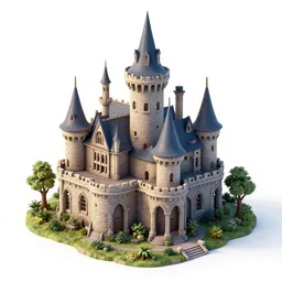( 2 0 0 4 - 2 0 0 7 ) isometric figment from epcot, sculpted, 3 d render, in the style of yoworld, vmk myvmk, haunted mansion, artstation, white background, zoomed out view by miha rinne