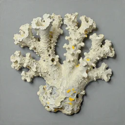 texture of 3d high relief coral fluorite wall painted in the style of the old masters, colours grey,cream, Naples yellow, painterly, thick heavy impasto, expressive impressionist style, painted with a palette knife