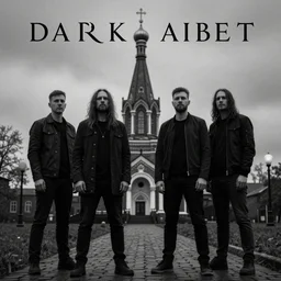 the'tyumen abbey'dark ambient band new album cover art by trevor brown