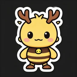 cute miss mascot pharamp pharamp ampharos super hero sticker art, cronobreaker, beeple game icon
