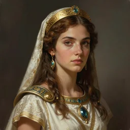 carthaginian empress, art by jessica oyhenart, d & d, fantasy, highly detailed, portrait, digital painting, trending on artstation, concept art, sharp focus, illustration