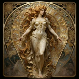 beautiful creature concept, full body, fantasy, ultra detailed, symmetry, intricate, dynamic lighting, hyperrealism, digital art, digital painting, artstation, wlop, sharp focus, illustration, art by artgerm and greg rutkowski and alphonse mucha 8 k