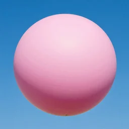 Big pink sphere surrounded by blue sky, beautiful matte painting by Salvador Dali,