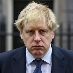 Professionally Taken Photo of a sad and bald Boris Johnson, he is looking straight into the camera, forward angle, white background, realistic, hyperrealistic, in real life, highly detailed, very detailed, 4k resolution, 8k resolution, trending on artstation, real life, head and bodyshot