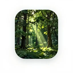 App logo of trees, greenery