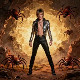 ziggy stardust and the spiders from Mars anamorphic  illusion 4k