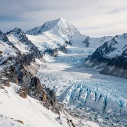a photorealistic image, mountains, ice age, professionally retouched, soft lighting, hyper realistic, wide angle, sharp focus, 8 k high definition, 6 4 megapixels, insanely detailed, stunningly beautiful