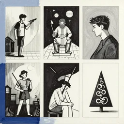 untitled mixed media, Illustration, Graphic Novel, Painting, Modern Art