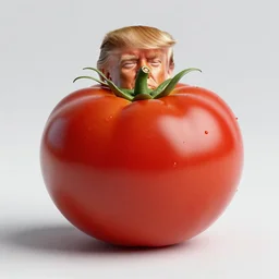 trump as a tomato, photo, render, high resolution