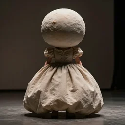 absurdist wiggly blob in a dress, highly detailed, cam de leon & john j. park, cinematic light, medium shot, ground angle, uhd 8 k, shallow depth of field