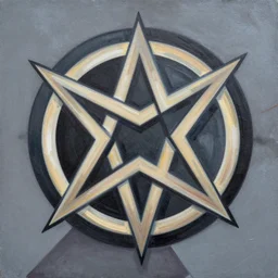 satan profile picture by sachin teng, asymmetrical, organic painting, matte painting, geometric pentagram shapes, hard edges, graffiti, street art