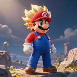 super saiyan mario bros