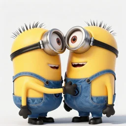 Gru and Vector from Despicable Me intensely making out, realistic, hyperrealistic, highly detailed, very detailed, 8k resolution, real life, HD quality, dramatic, studio quality lighting