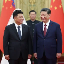 photo of wedding kim jong - un and xi jinping