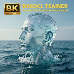 a water artwork manipulation in the shape of a human head, on the ocean water, cinematic, in the style of johnson tsang, long shot, hyper detailed, hyper realistic, ray tracing, 8 k resolution, sharp focus, realistic water, award winning