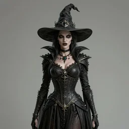 front shot of an evil female witch, intricate, elegant, highly detailed, centered, artstation, concept art, smooth, sharp focus, artgerm, tomasz alen kopera, peter mohrbacher, donato giancola, joseph christian leyendecker, wlop, boris vallejo ), mugshot, ugly, octane render, nvidia raytracing demo, grainy, muted