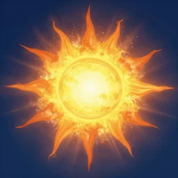 the sun exploding
