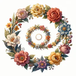 An epic fantastic realism comic book style painting of the most beautiful spiraling entwined flowers launched exquisitely across the dark spinning universe, floating bouquets, fisheye, suns crashing into each other, unreal 5, DAZ, hyperrealistic, octane render, dynamic lighting